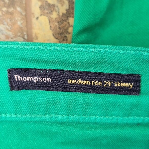 Citizens of Humanity Size 29 Thompson Jeans Medium Rise 29" Skinny Green - Picture 7 of 16